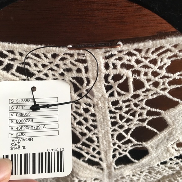 Free People crochet top - cream - XS/S - Picture 4 of 5